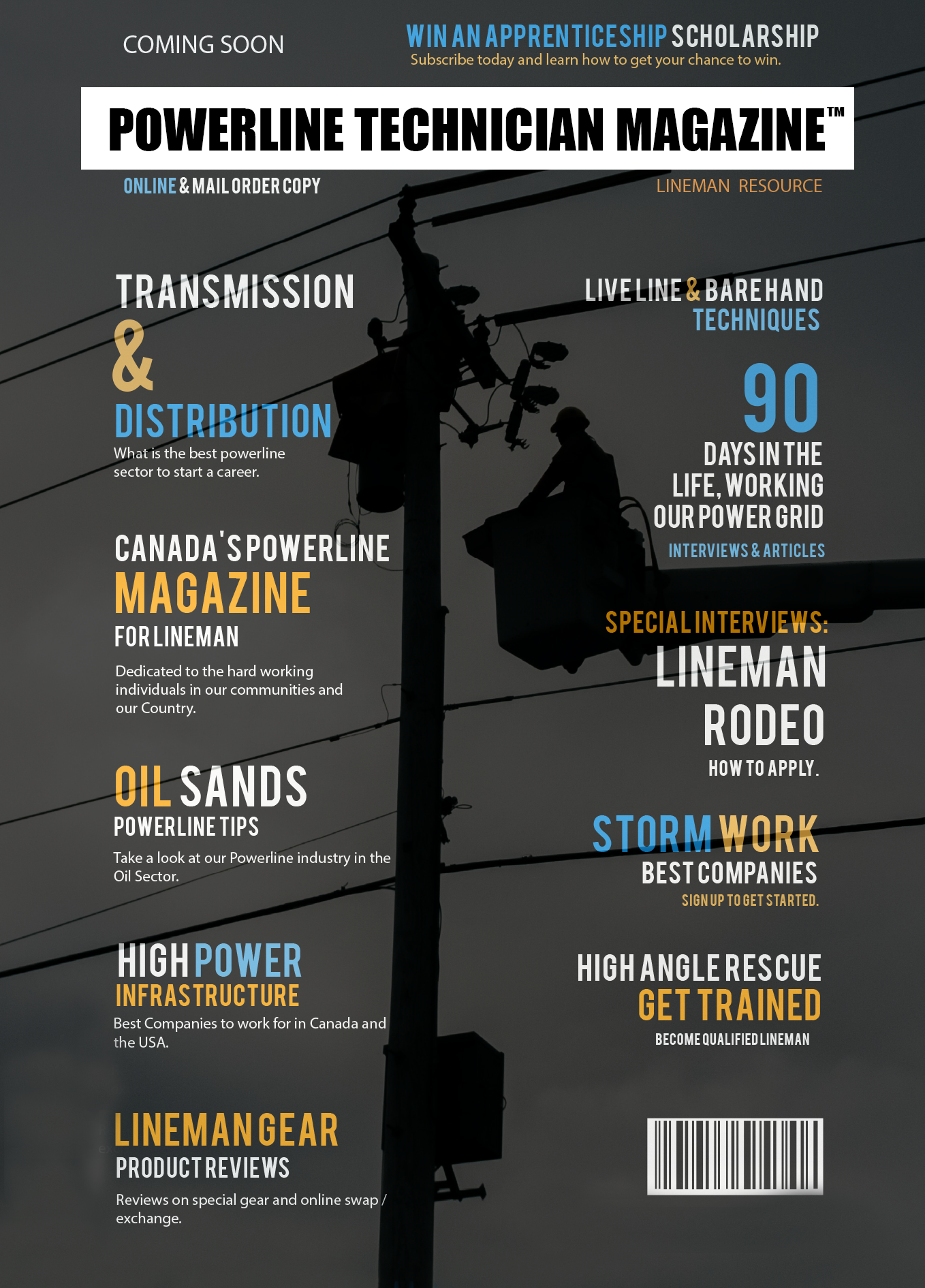 Historical Powerline Technician Magazine cover